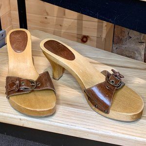 MIA wooden heels size 9